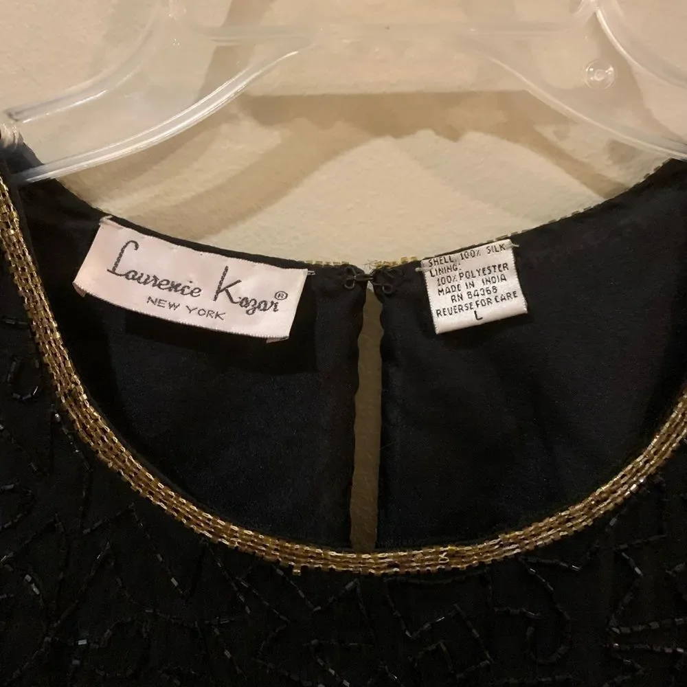 Vintage LAURENCE KAZAR LSequin Beaded Blouse - Picture 3 of 12